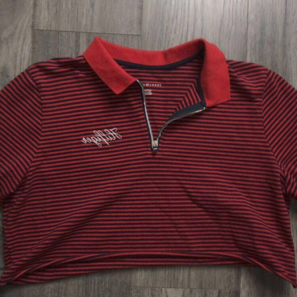 Tommy Hilfiger cropped quarter zip